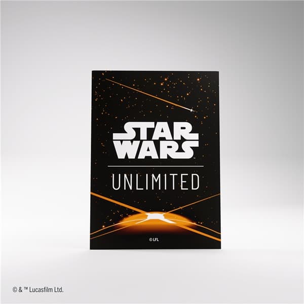 Gamegenic - Star Wars: Unlimited - Jump to Lightspeed - Art Sleeves - Card Back Orange (60+1 Kortlommer)