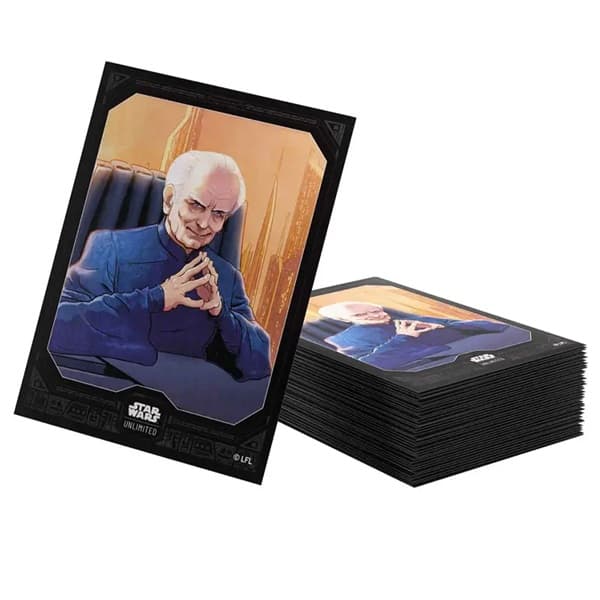 Gamegenic - Star Wars: Unlimited - Premium Art Sleeves Set 6: Secrets of Power - Chancellor Palpatine (60+1 Kortlommer)