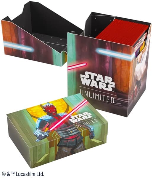 Gamegenic - Deck Box: Star Wars: Twilight of the Republic - Unlimited Soft Crate - Kenobi / Maul