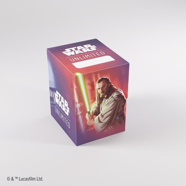 Gamegenic - Deck Box: Star Wars: Unlimited - Legends of the Force - Soft Crate - Qui-Gon Jinn