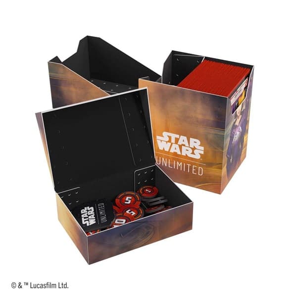 Gamegenic - Deck Box: Star Wars: Unlimited - Set 6: Secrets of Power - Soft Crate - Palpatine/PadmÃ©