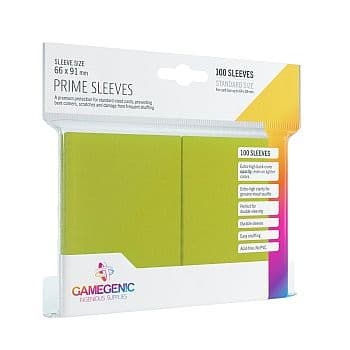 Gamegenic - Prime Sleeves: Lime (LimegrÃ¸n) (100 Kortlommer)