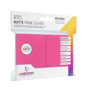Gamegenic - Matte Prime Sleeves: Pink (100 Kortlommer)