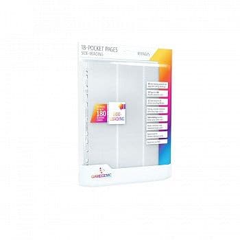 Gamegenic - Sideloading 18-Pocket Pages (10 Mappelommer) White (Hvid)