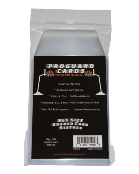 100 lommer! ProGuard Cards - Graded Card Sleeves for BGS & SGC