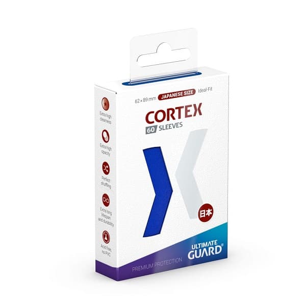 Ultimate Guard - Cortex Sleeves (Kortlommer) - Japanese Size Blue (BlÃ¥) (60 Sleeves)