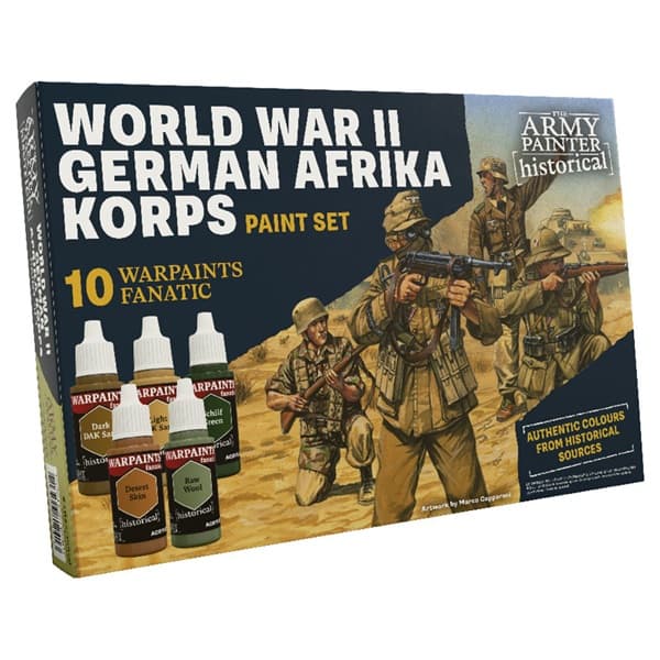 Army Painter - Warpaints Historical (Warpaints Fanatic): WWII German Afrika Korps Paint Set - WP8124P