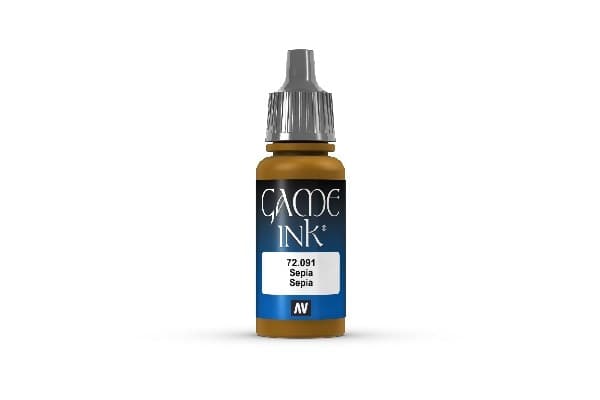 Vallejo Maling - Game Color: Ink - Sepia - 17ml