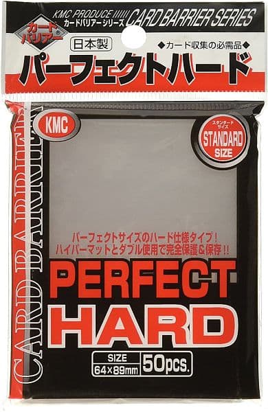 50 lommer - KMC Perfect Hard - Dobbelt beskyttelse! - Perfect Size Card Barrier Sleeves (64x89mm)