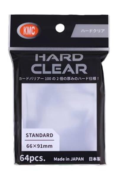 64 lommer! KMC - Hard Clear - Standard Sleeves (66x91mm)