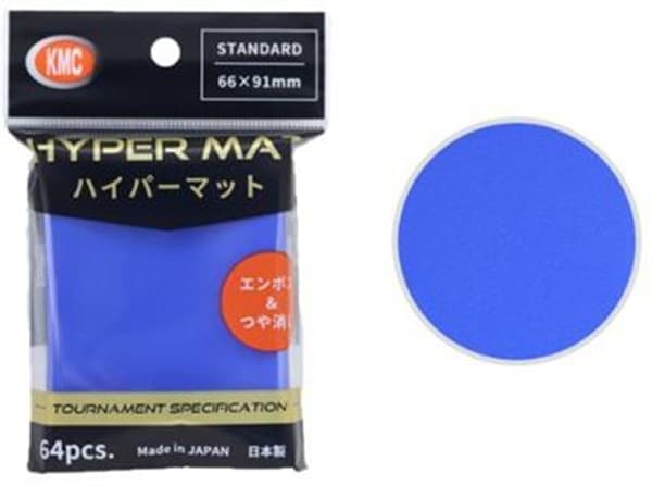 64 lommer! KMC - Hyper Mat Aqua - Standard Sleeves (66x91mm)