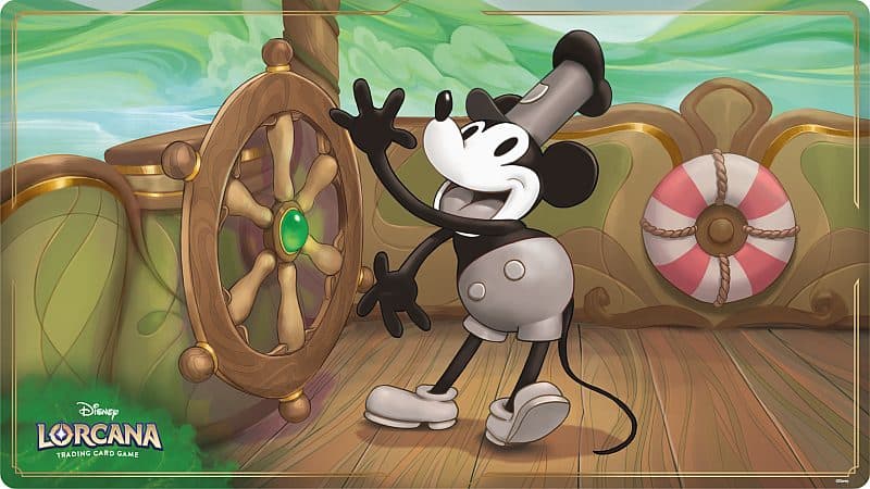 SpillemÃ¥tte (Playmat) - Disney Lorcana TCG: Mickey Mouse - Steamboat Pilot