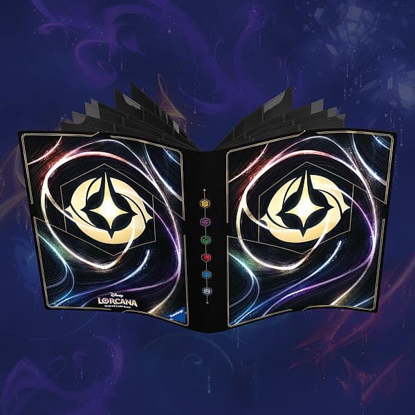 Mappe - Disney Lorcana TCG: Set 05-08 (Shimmering Skies): Lorcana Logo (Branded) - 9-Pocket Lorebook Card Portfolio - Album (Holder 252 kort)