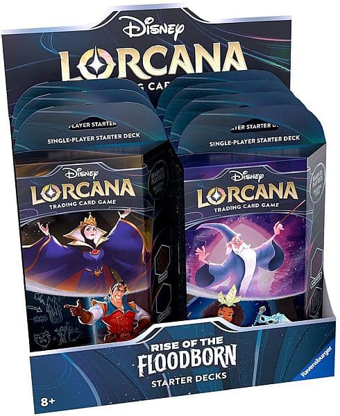 Disney Lorcana TCG: Set 2 - Rise of the Floodborn - Starter Deck Display (8 Decks)