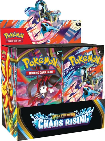 Pokemon Display (Booster Box) - ME04 - Mega Evolution: Chaos Rising - 36 Boosters