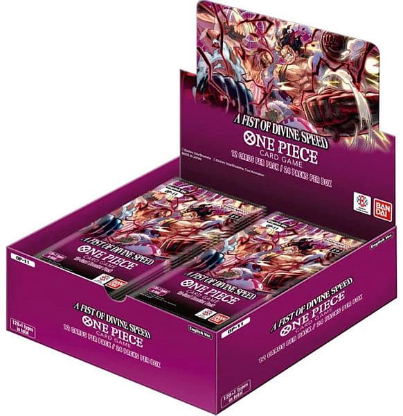 One Piece Card Game: OP11: A Fist of Divine Speed - Booster Display (Box med 24 Pakker)