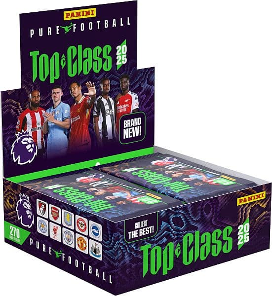 Panini Football Top Class: Premier League 2025 - Booster Display - 1 Box med 24 Pakker