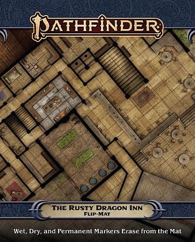 GameMastery Flip-Mat: The Rusty Dragon Inn - Tabletop Måtte - D&D & Pathfinder #PZO30103