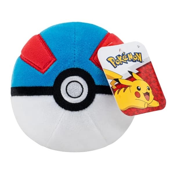 PokÃ©mon: Pokeball Great Ball - Plush/Bamse 10cm
