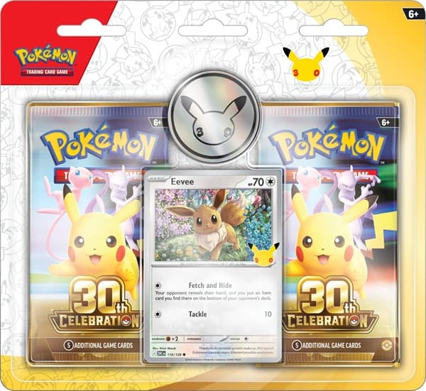 Pokemon Blister Pack - Mega Evolution: 30th Celebration - 2-Pack Blister Collection: Eevee (2 Boosters)