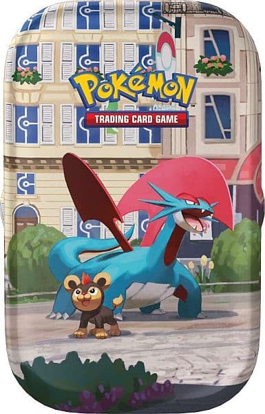 Pokemon Tin Kasse - 2026 Summer Lumiose City Mini Tin: Salamence (2 Boosters & Klistermærker)