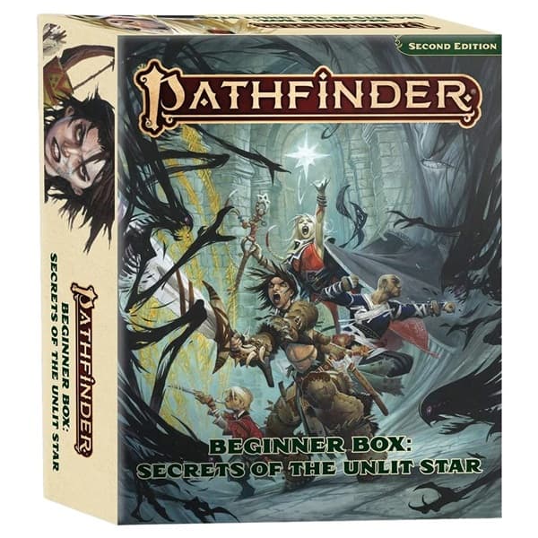 Pathfinder   2e Beginner Box - Secrets of the Unlit Star - Bøger, Guides & Character Sheets! #PZO12013BX