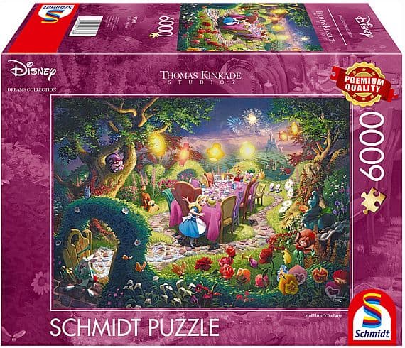 Schmidt Puzzle (Puslespil) - Disney - Thomas Kinkade: Mad Hatters Tea Party (6000 pieces)