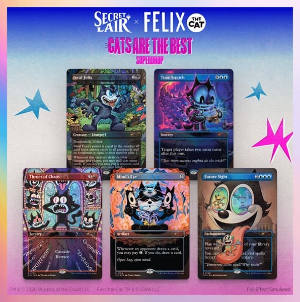 Secret Lair Drop Series (2026): Cats Are The Best Superdrop: Secret Lair x Felix the Cat: Magic Bag of Tricks (Foil)