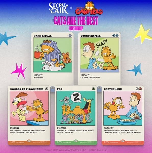 Secret Lair Drop Series (2026): Cats Are The Best Superdrop: Secret Lair x Garfield: As Intended (Regular)