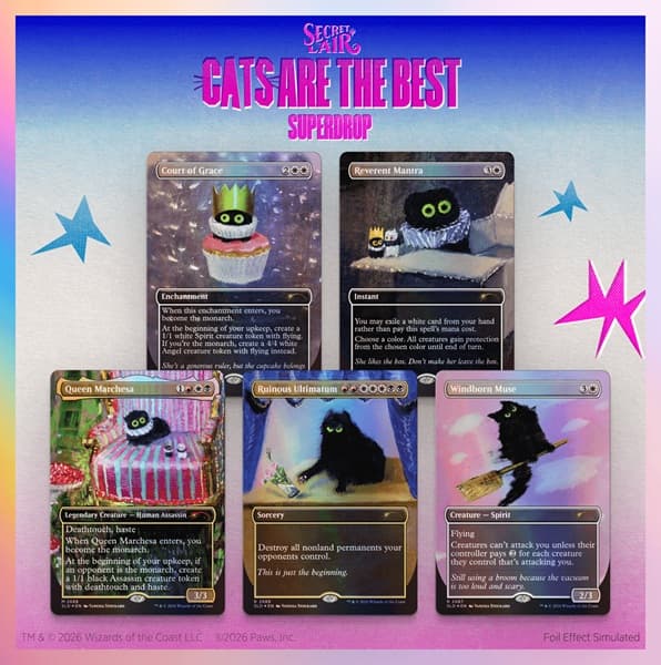 Secret Lair Drop Series (2026): Cats Are The Best Superdrop: Purr Majesty (Foil)