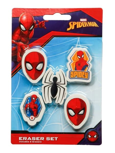 Marvel - Spider-Man - Eraser 5-Pack