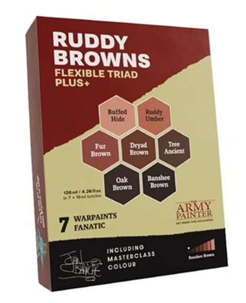 Army Painter - Warpaints Fanatic: Ruddy Browns Triad Plus+ - WP8089