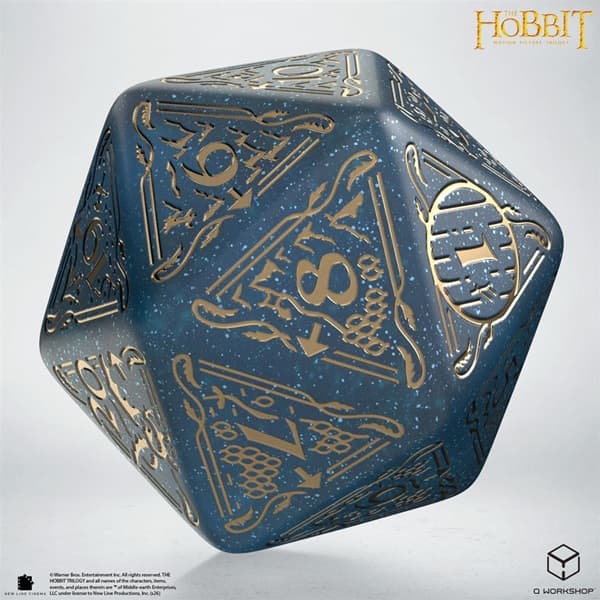 Dice - 20 sidet (D20) Terning - The Hobbit TCG: Jumbo Dice Aether (Spindown) Q-Workshop