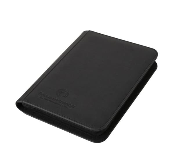 TreasureWise - WiseGuard: Mini Zippered 4-Pocket Binder (Holder 160 Kort) - Black
