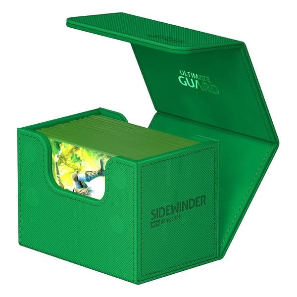 Ultimate Guard SideWinder Deck Case (Deck Box) 80+ Standard Size XenoSkin Monocolor Green (GrÃ¸n)