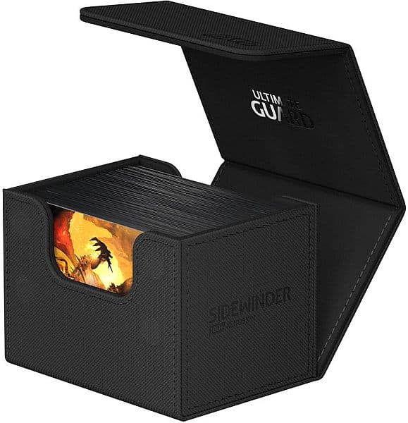 Ultimate Guard SideWinder Deck Case (Deck Box) 100+ Standard Size XenoSkin Monocolor Black (Sort)
