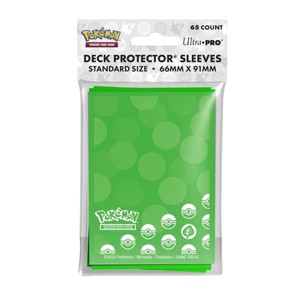Pokemon - Energy: Grass Type - Deck Protector - 65 lommer - Ultra Pro Sleeves #16742