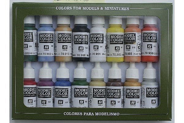 Vallejo Model Color: Paint set  Basic Colors U.S.A. (16 colors)