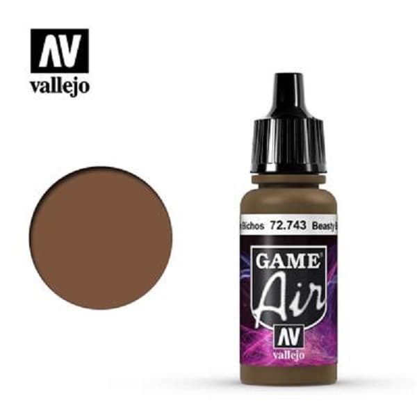 Vallejo Maling - Game Air: Beasty Brown - 17ml