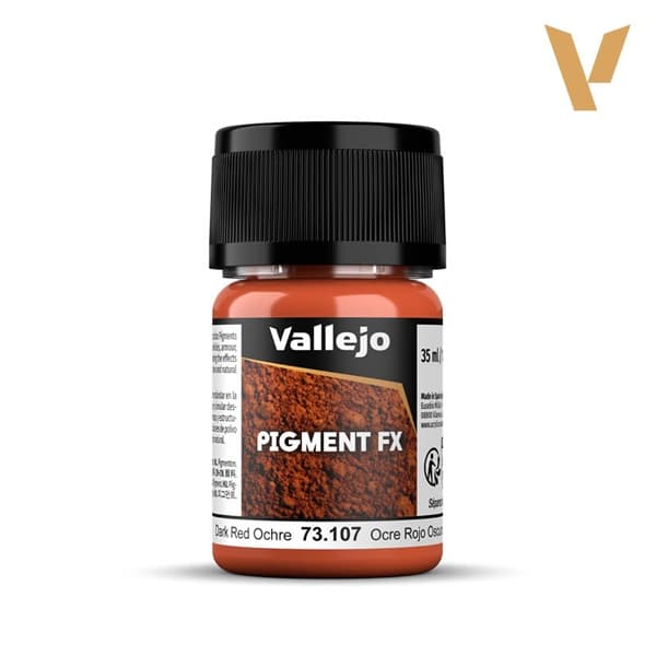 Vallejo - Pigments - Dark Red Ochre - 35ml.