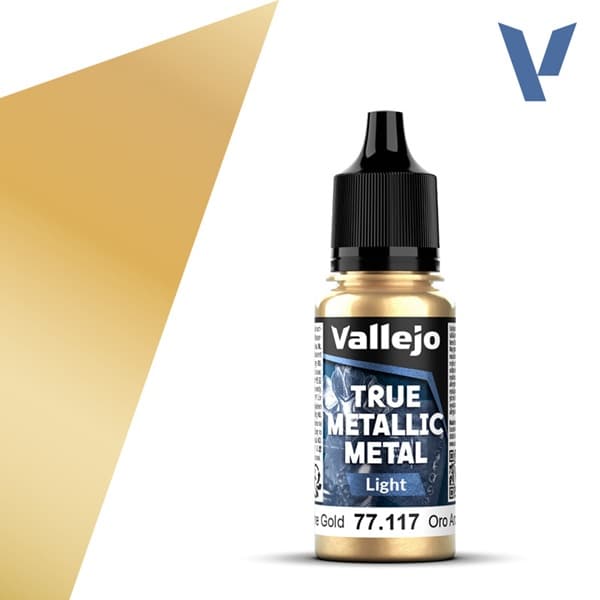 Vallejo Maling - True Metallic Metal: Light - Arcane Gold - 18ml