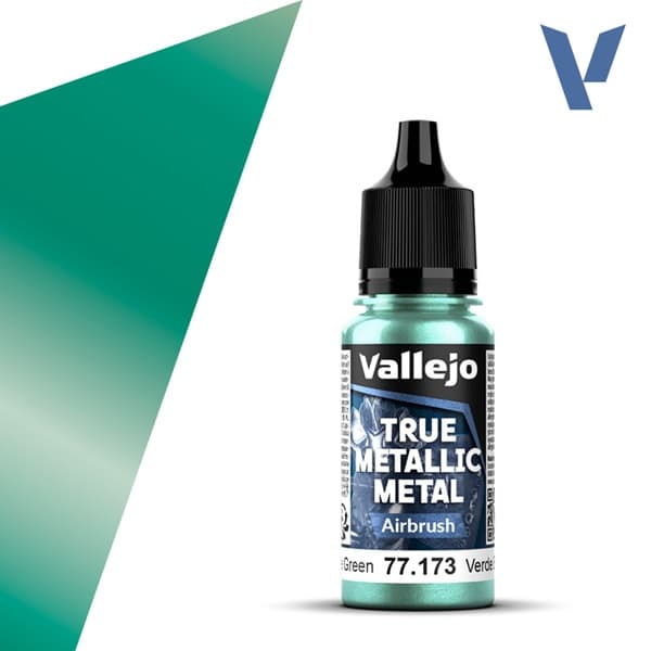 Vallejo Maling - True Metallic Metal: Airbrush - Beetle Green - 18ml