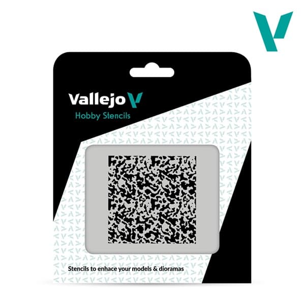 Vallejo - Hobby Stencils: Weathered Paint 1/72 (125x125mm)