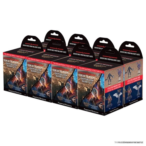 D&D - Fantasy Miniatures - Icons Of The Realms: Adventures from Baldur's Gate - Booster Brick (32 Figurer)