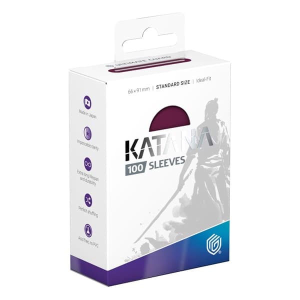 Ultimate Guard - Katana Sleeves (Kortlommer) - Standard Size Radiant Plum (100 Sleeves)