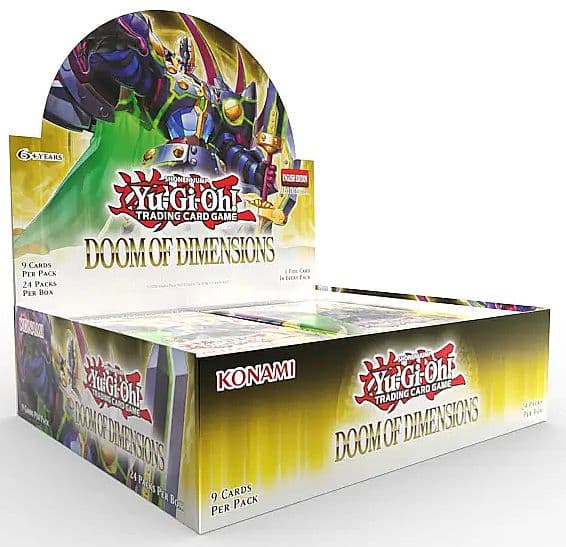 Yu-Gi-Oh! Booster Pakke Doom of Dimensions Booster Display - Box med 24 Pakker