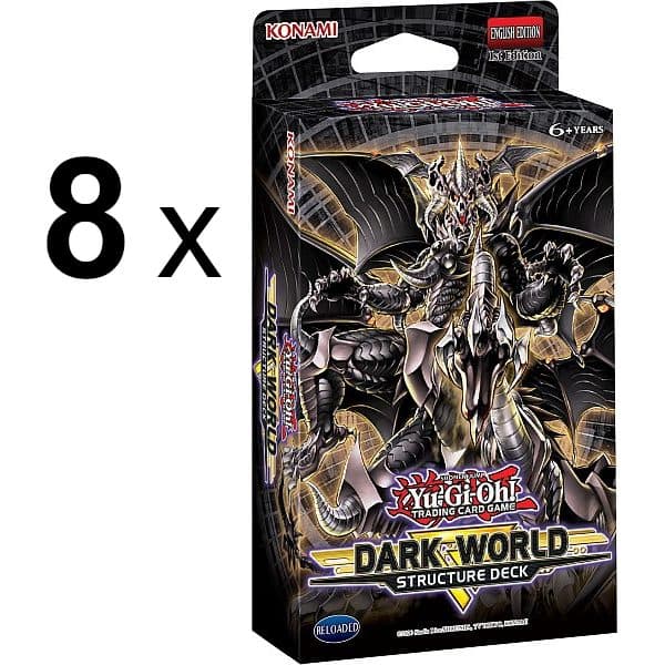 Yu-Gi-Oh! Deck - Dark World - Display med 8 x Structure Decks