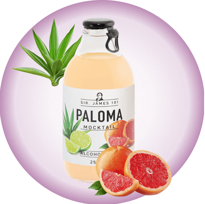 Sir James 101 Paloma Mocktail - grapefrugt og lime
