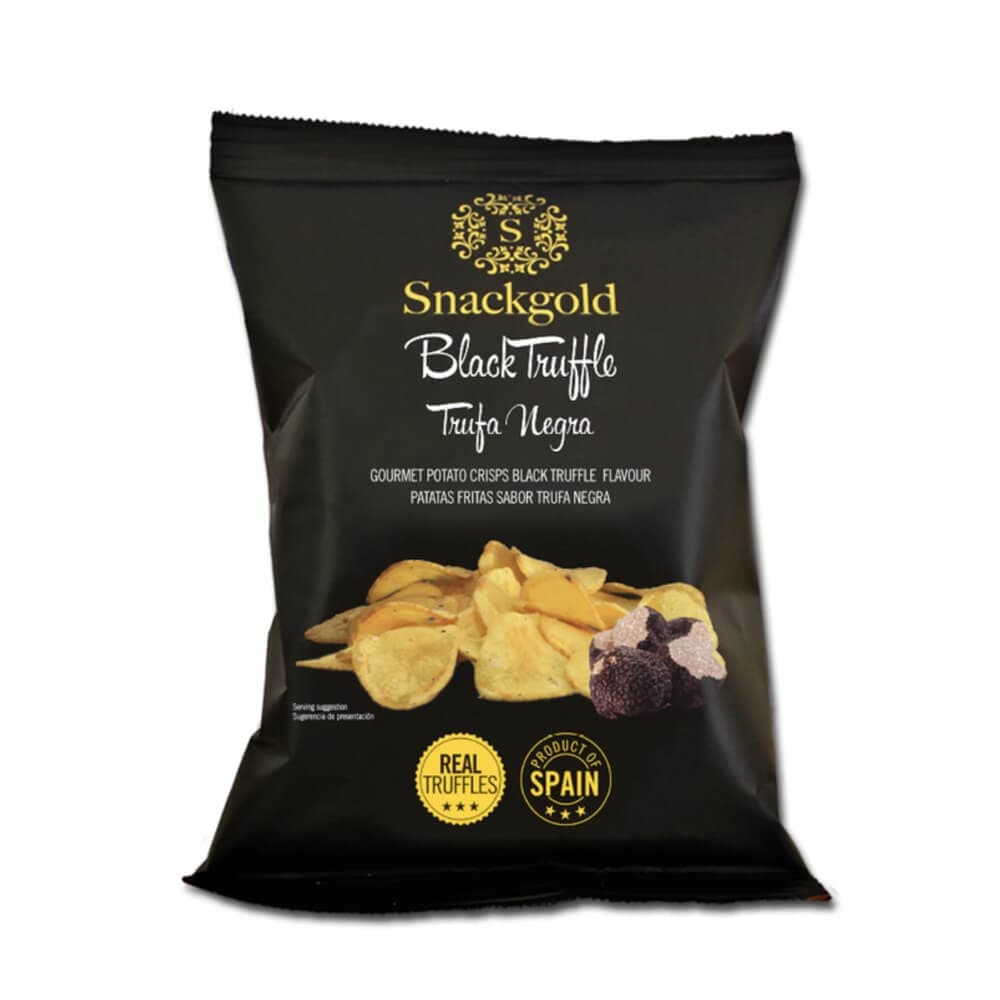 Snackgold, Gourmet chips m. Sort trøffel - 40gr.
