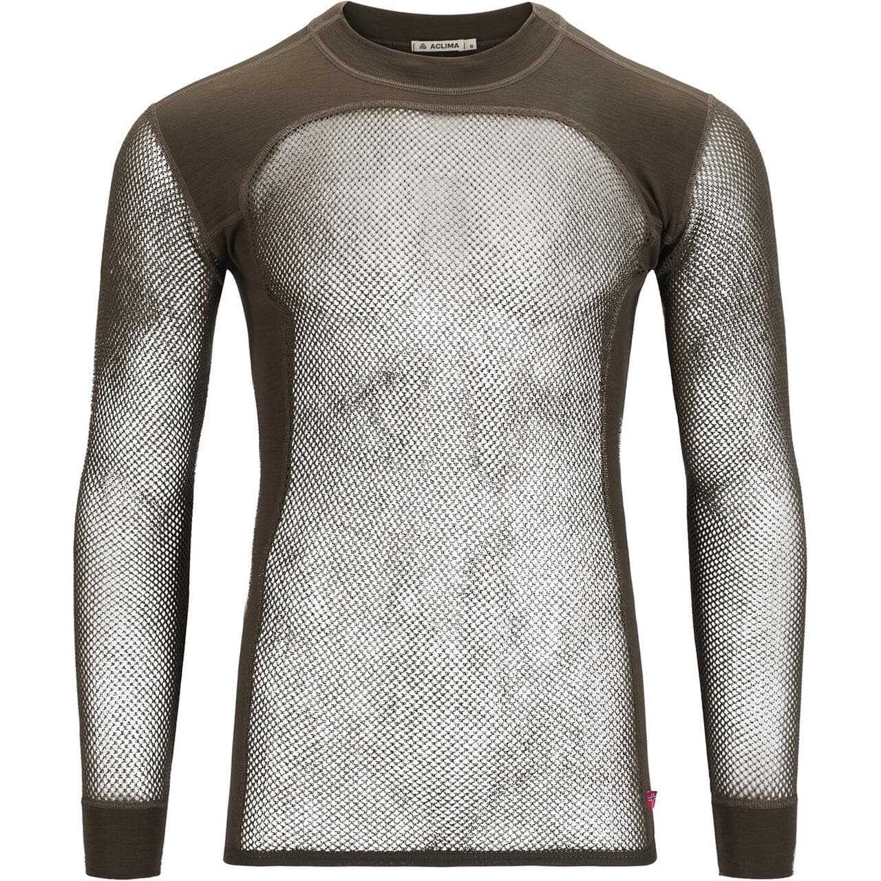 Aclima Mens WoolNet Crew Neck Shirt (Grøn (TARMAC) XXX-large)